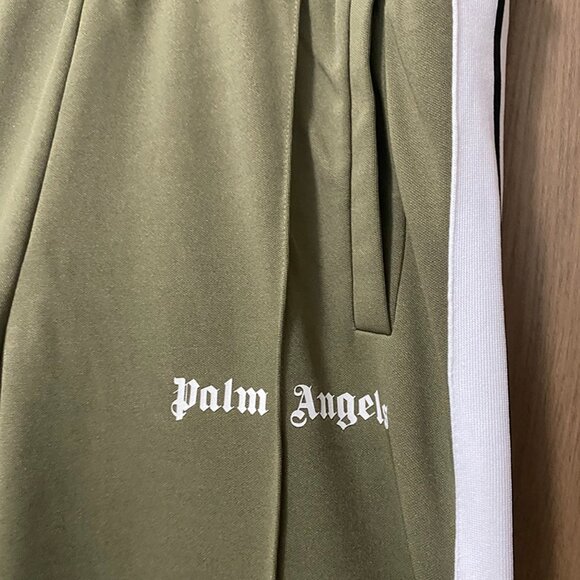 Palm Angels Green Sweatpants - Picture 3 of 5
